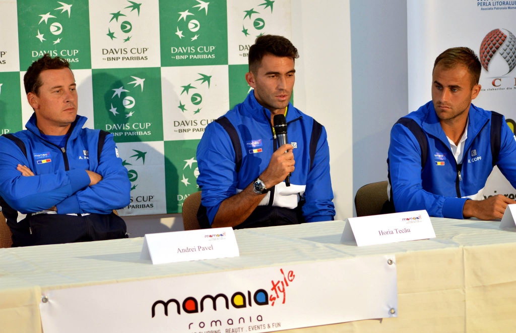 cupa davis romania slovacia conferinta de presa marti 14 iulie 2 la club Idu Mamaia