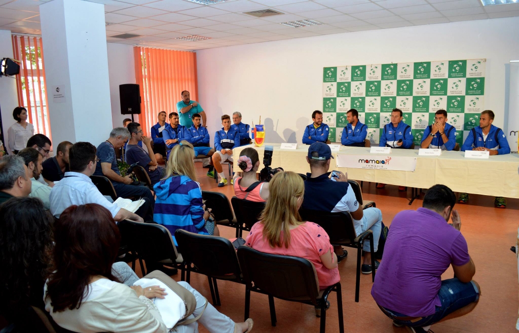 cupa davis romania slovacia conferinta de presa marti 14 iulie 4 la club Idu Mamaia