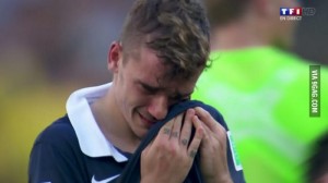 Antoine Griezmann crying