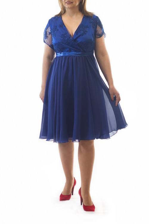 rochie-plus-size-albastra