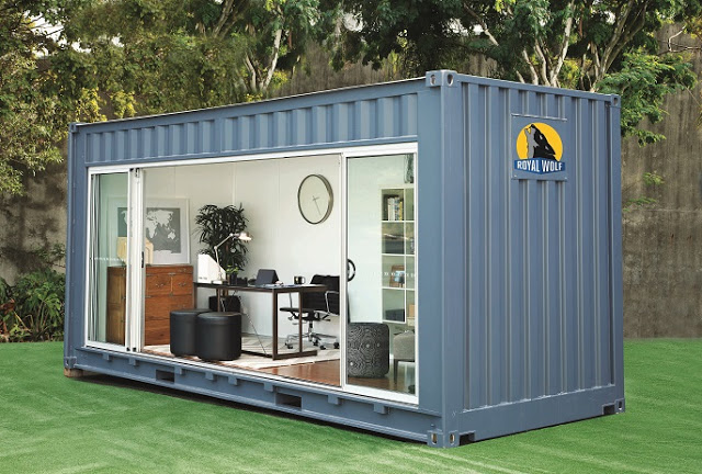 20 foot Shipping Container Outdoor Room by Royal Wolf 2