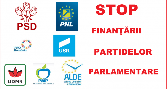 Partidul Ecologist Român solicită stoparea finanţării partidelor politice de la bugetul de stat